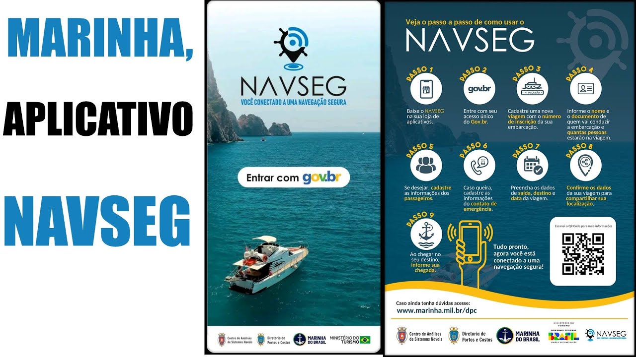 Aplicativo NavSeg em smartphones